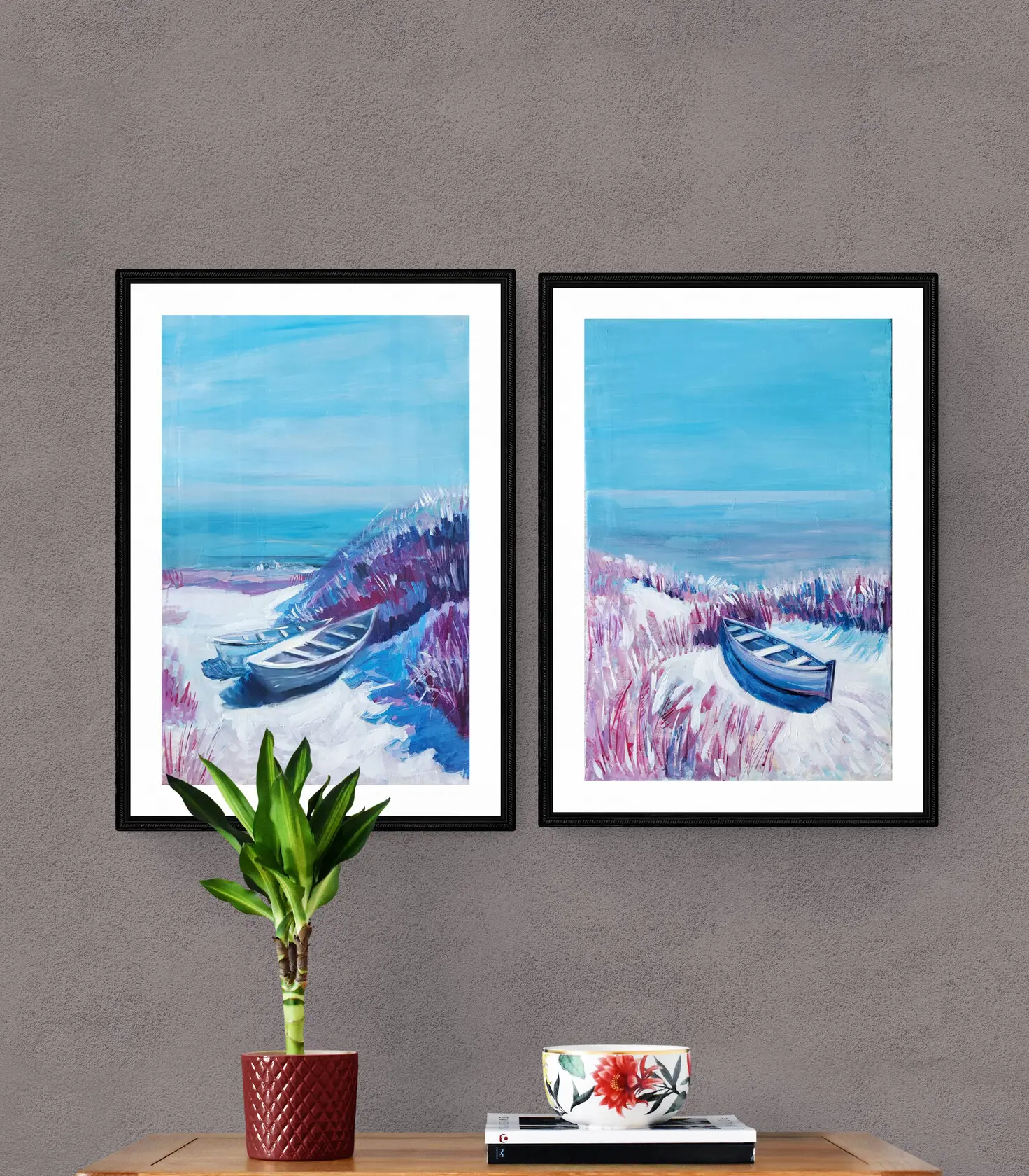 the gray wood cabinet